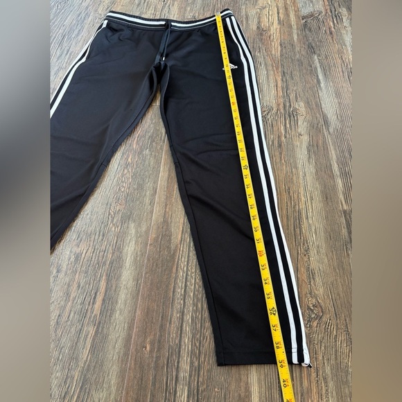 Adidas Performance Climacool Black White Stripe Track Pants Womans Size L 16/18 - Picture 5 of 14
